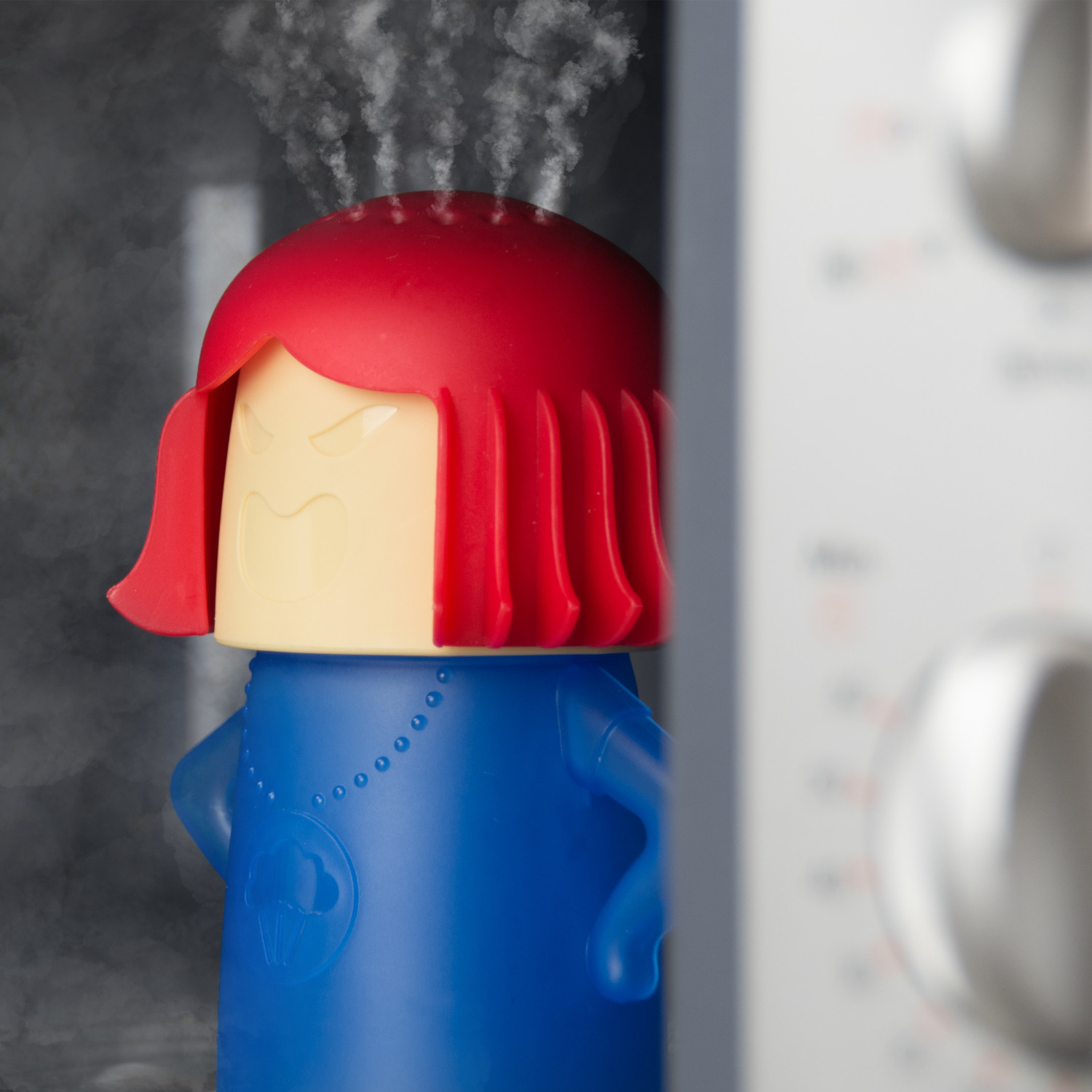 Mikrowellenreiniger - Angry Mama - Gelb-Lila