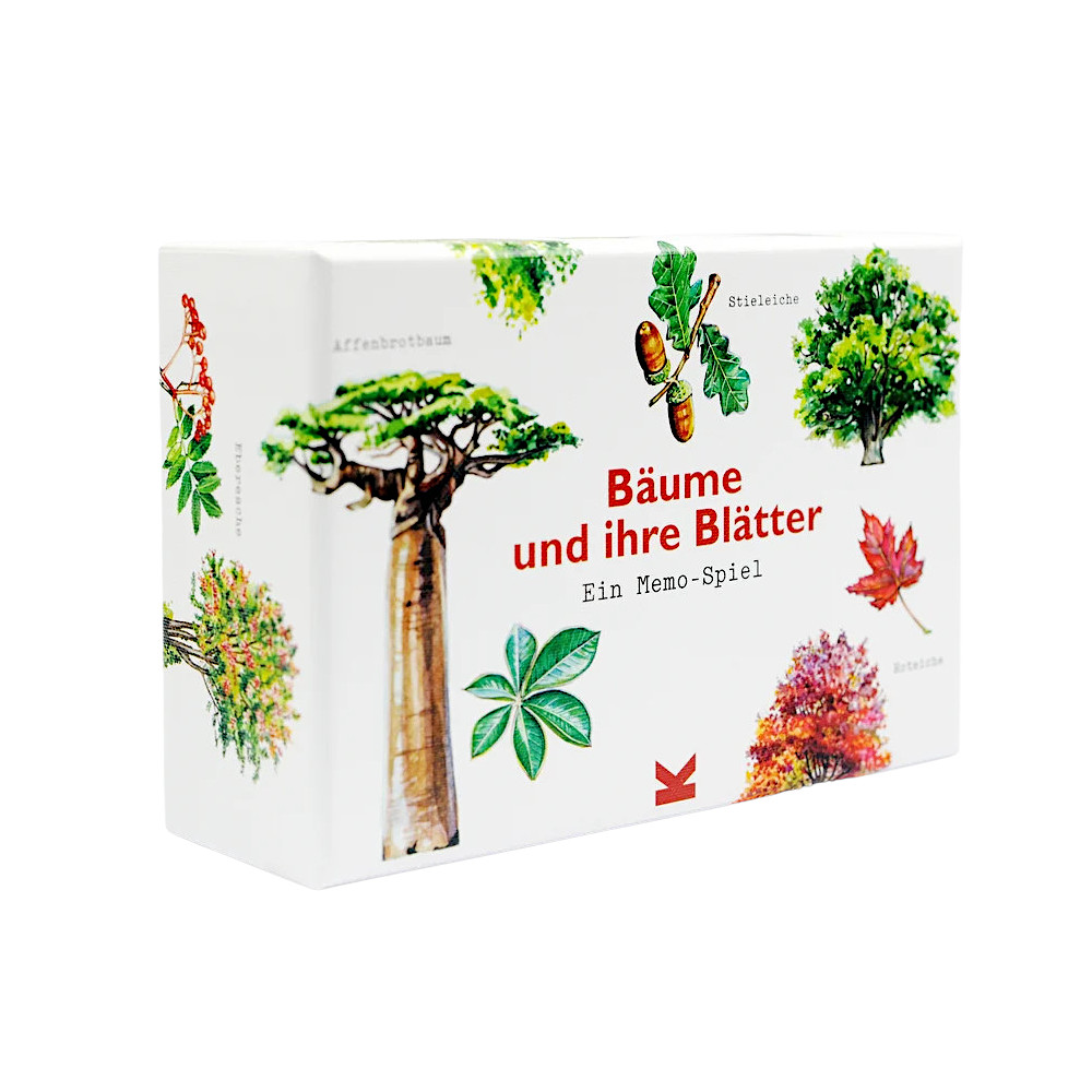 Bäume und ihre Blätter Memo-Spiel